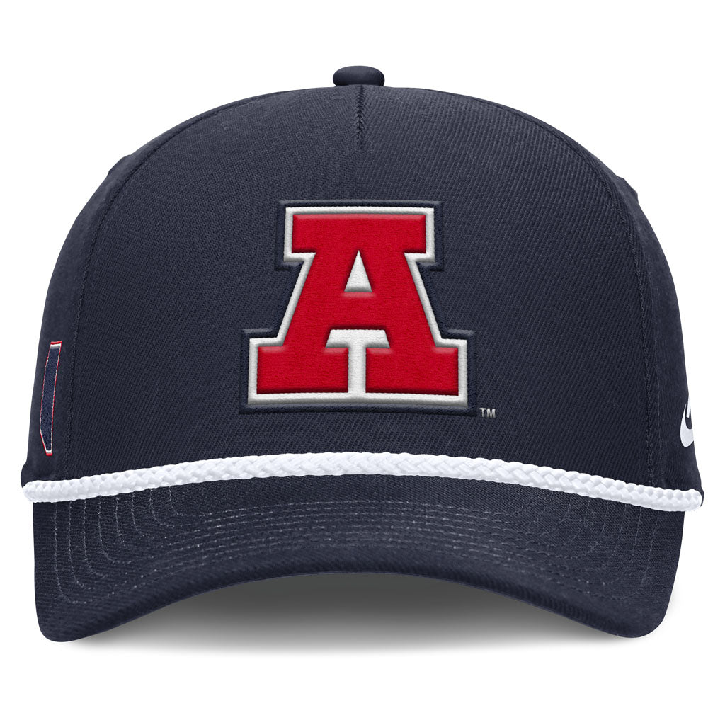 NCAA Arizona Wildcats Nike Vault Rope Structured Adjustable Hat - Navy