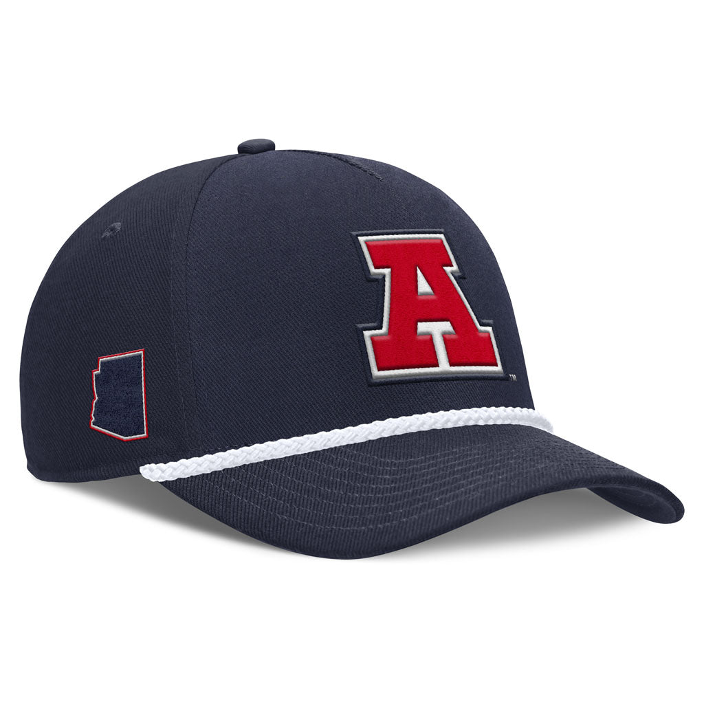 NCAA Arizona Wildcats Nike Vault Rope Structured Adjustable Hat - Navy