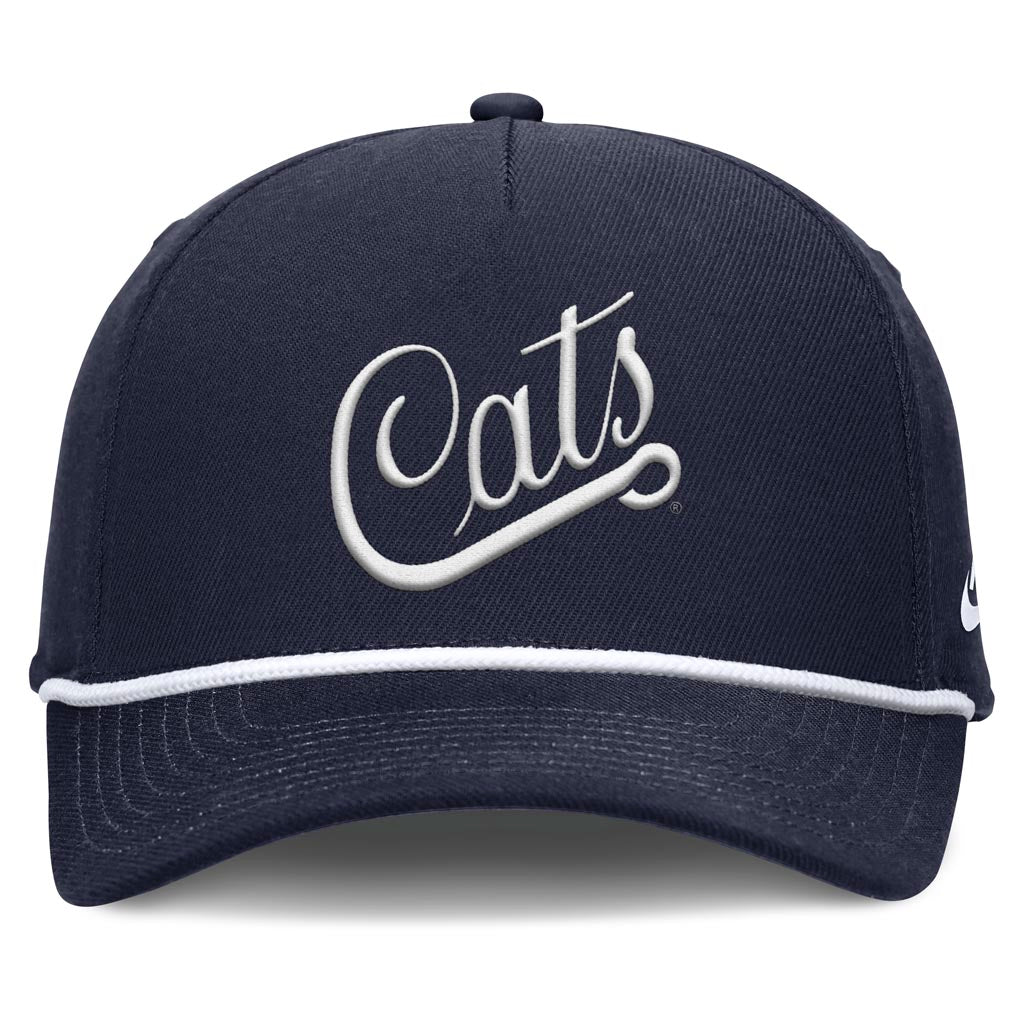 NCAA Arizona Wildcats Nike Cats Script Structured Adjustable Hat - Navy