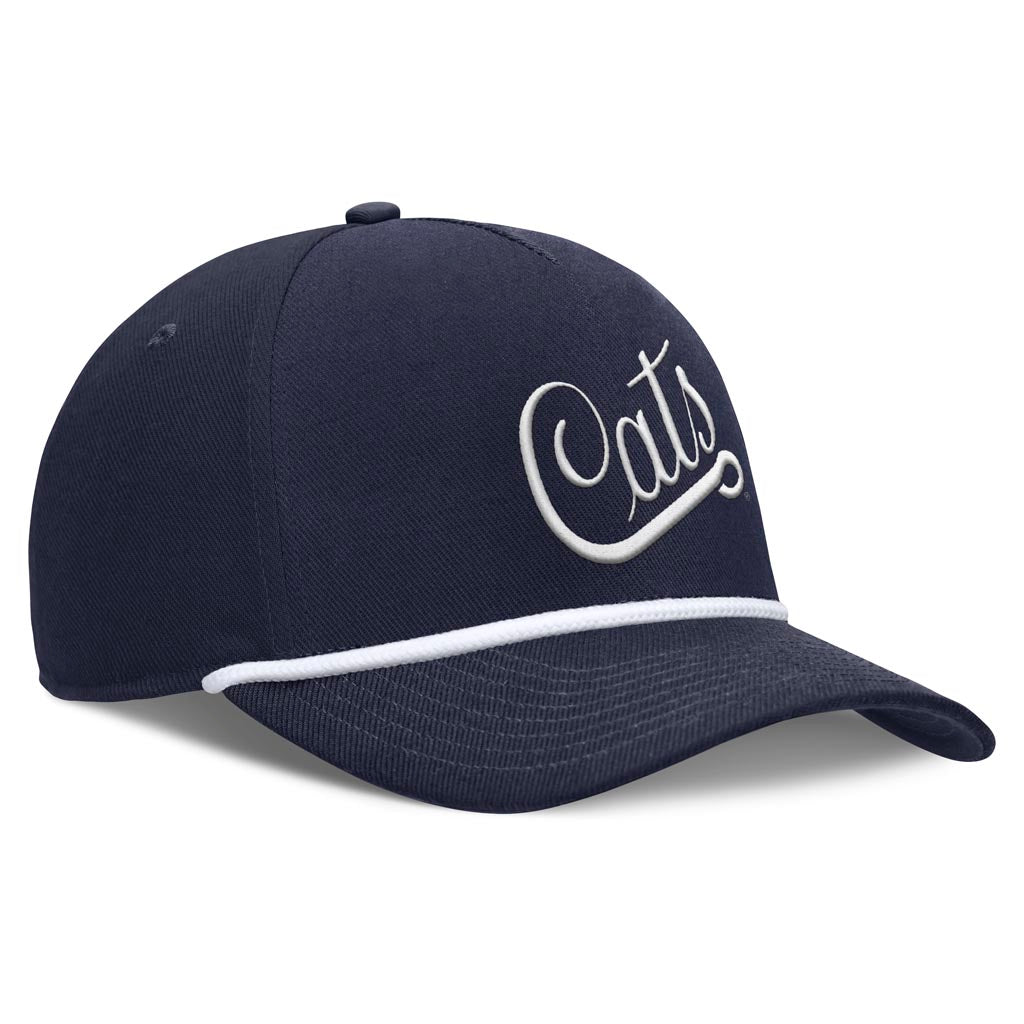 NCAA Arizona Wildcats Nike Cats Script Structured Adjustable Hat - Navy