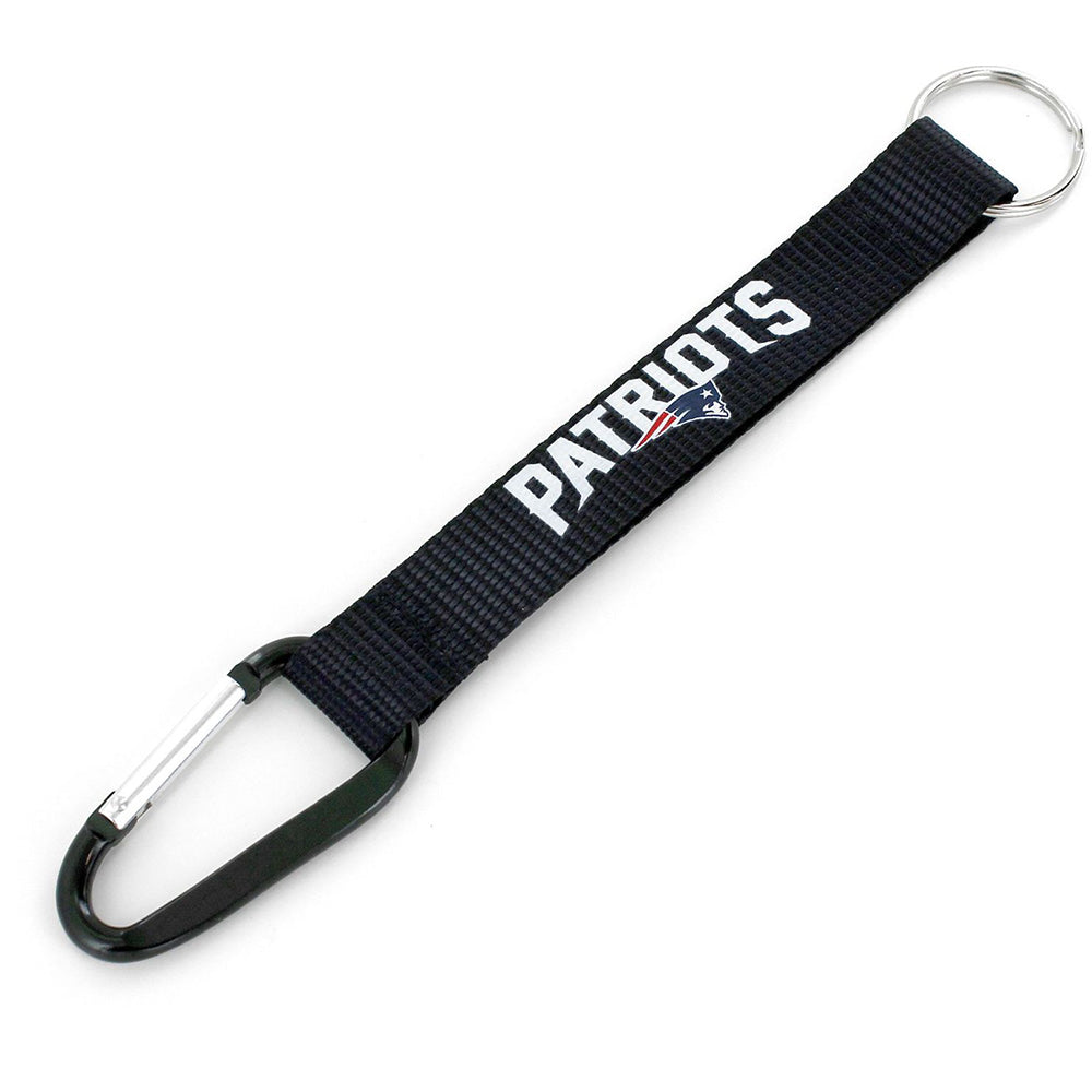NFL New England Patriots Aminco Carabiner Lanyard Keychain