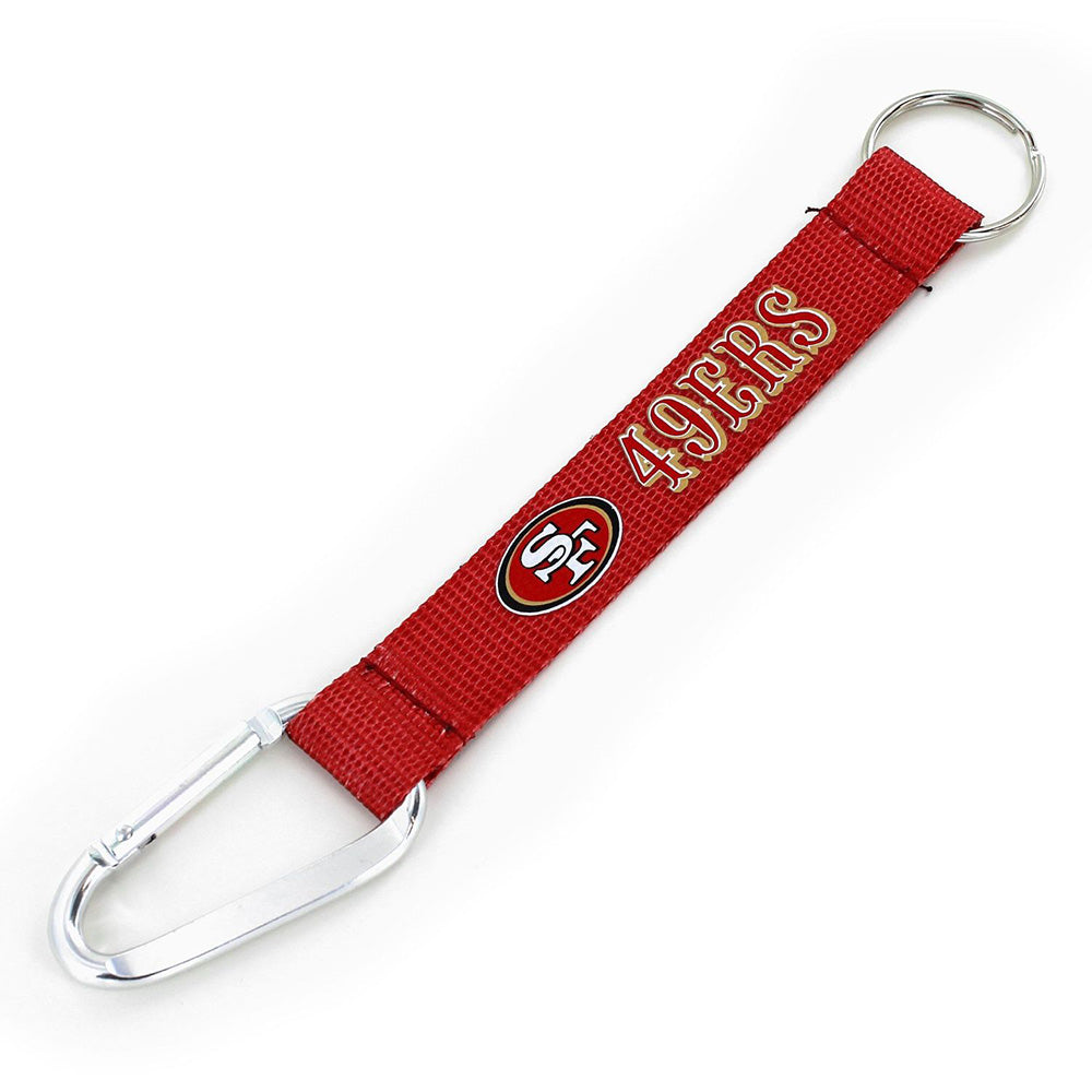 NFL San Francisco 49ers Aminco Carabiner Lanyard Keychain