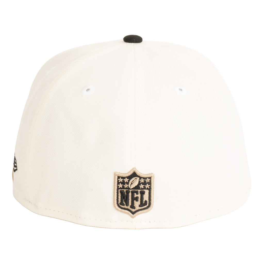 NFL San Francisco 49ers New Era Dark Harvester 59FIFTY Fitted Hat - Cream