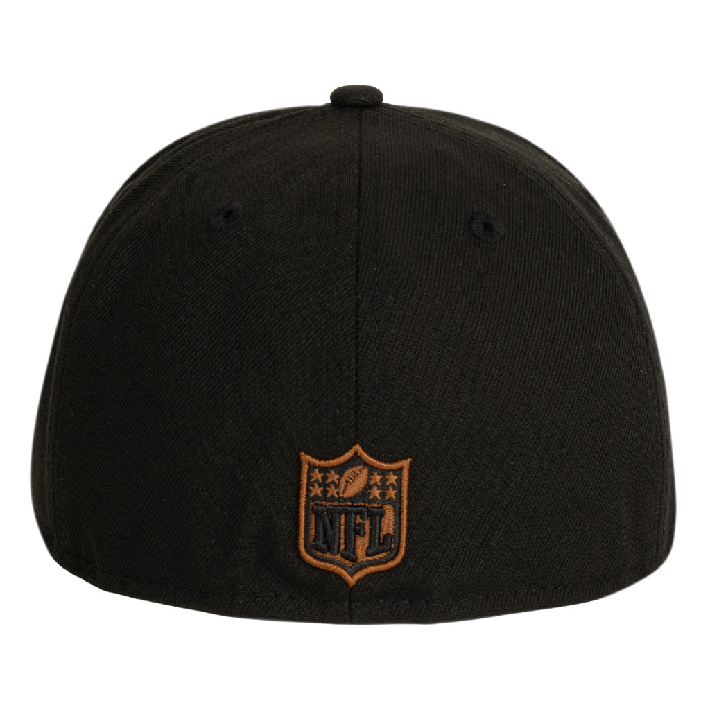 NFL San Francisco 49ers New Era Brown Under Visor 59FIFTY Fitted Hat - Black