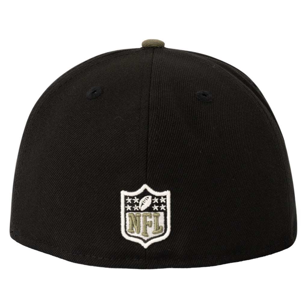 NFL Las Vegas Raiders New Era Midnight Jungle 59FIFTY Fitted Hat - Black