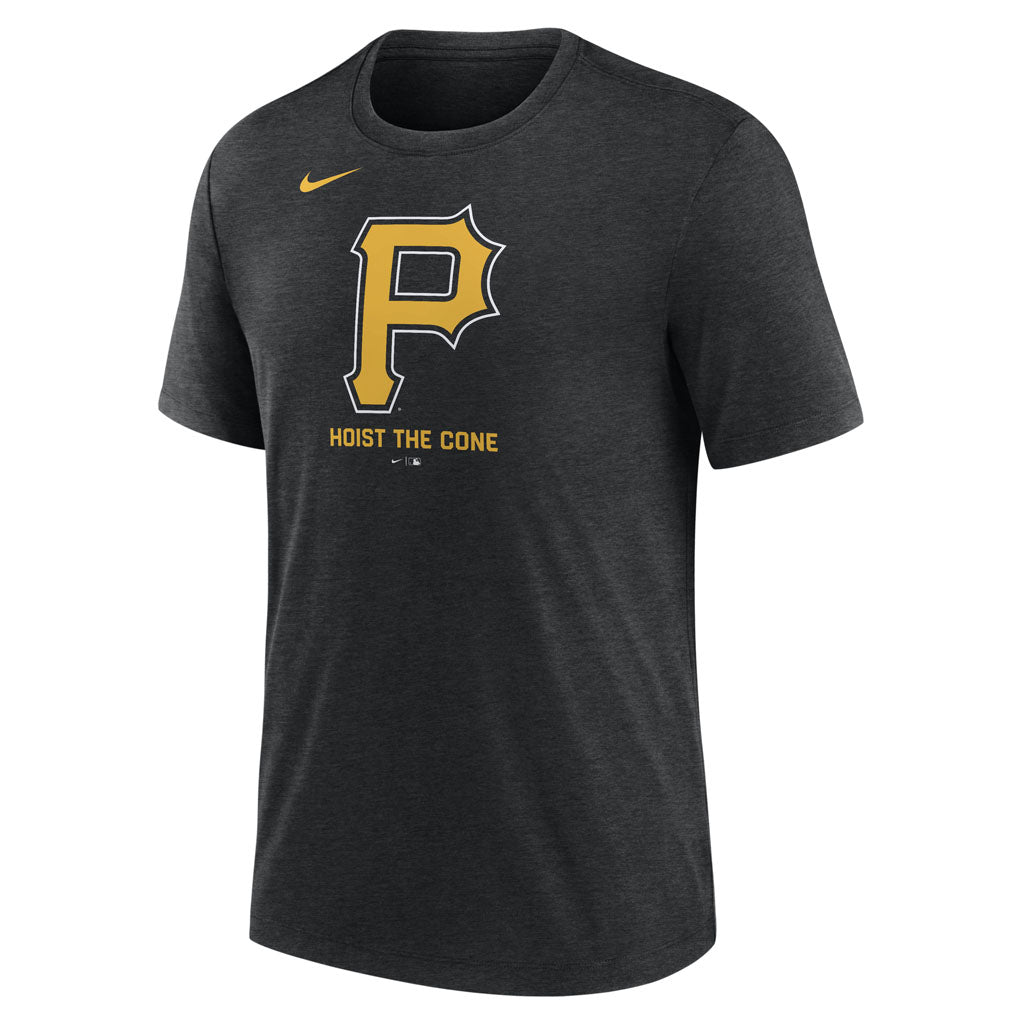 MLB Pittsburgh Pirates Nike Logo Triblend T-Shirt - Black