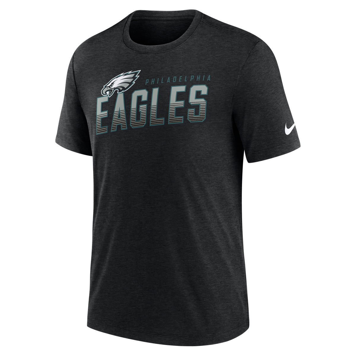 NFL Philadelphia Eagles Nike Slant Route Triblend T-Shirt- Black