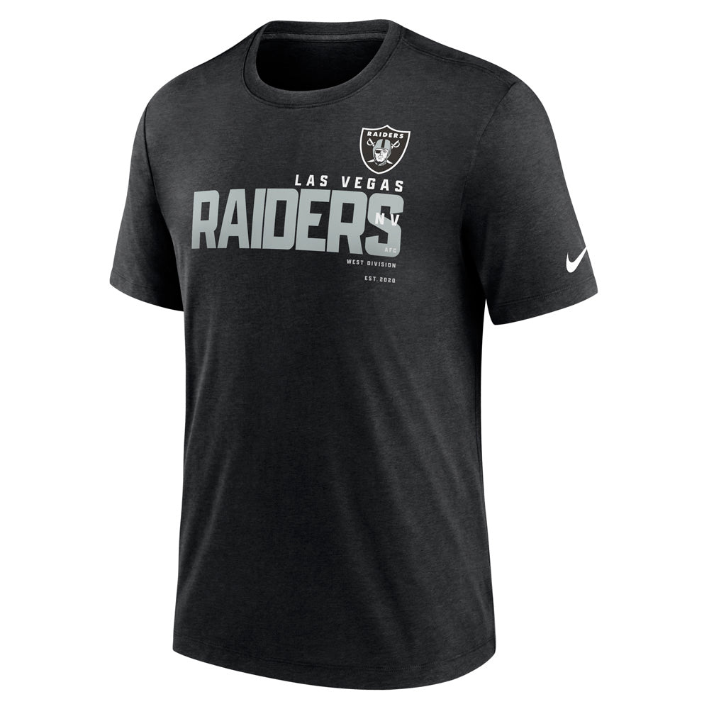 NFL Las Vegas Raiders Nike Team Name Tri-Blend Tee