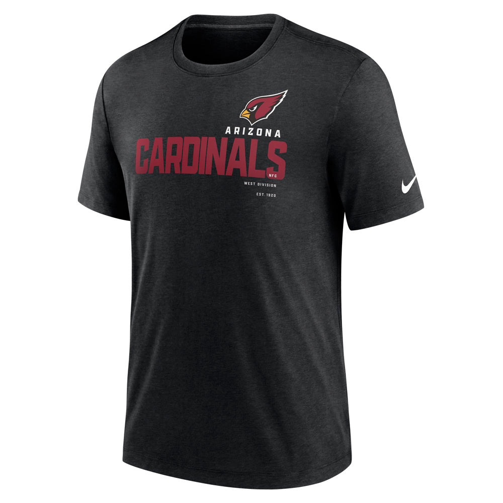 NFL Arizona Cardinals Nike Team Name Tri-Blend T-Shirt - Black