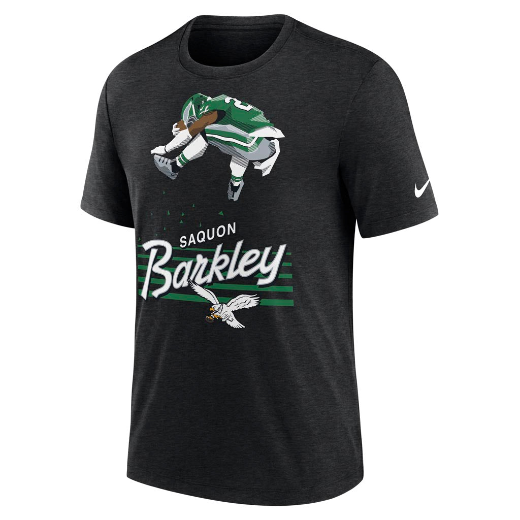 NFL Philadelphia Eagles Saquon Barkley Nike Player Pack Triblend T-Shirt - Black