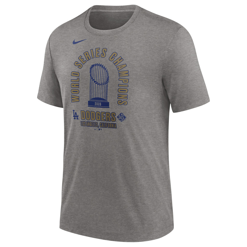 MLB Los Angeles Dodgers Nike 2025 World Series Champions Join Forces T-Shirt - Heather gray