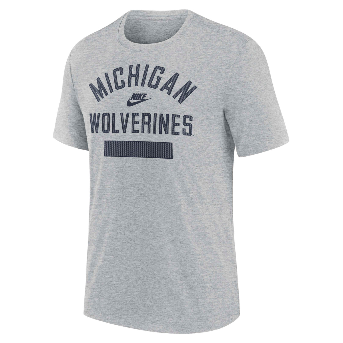 NCAA Michigan Wolverines Nike 2 Hit Triblend T-Shirt- Heather Gray