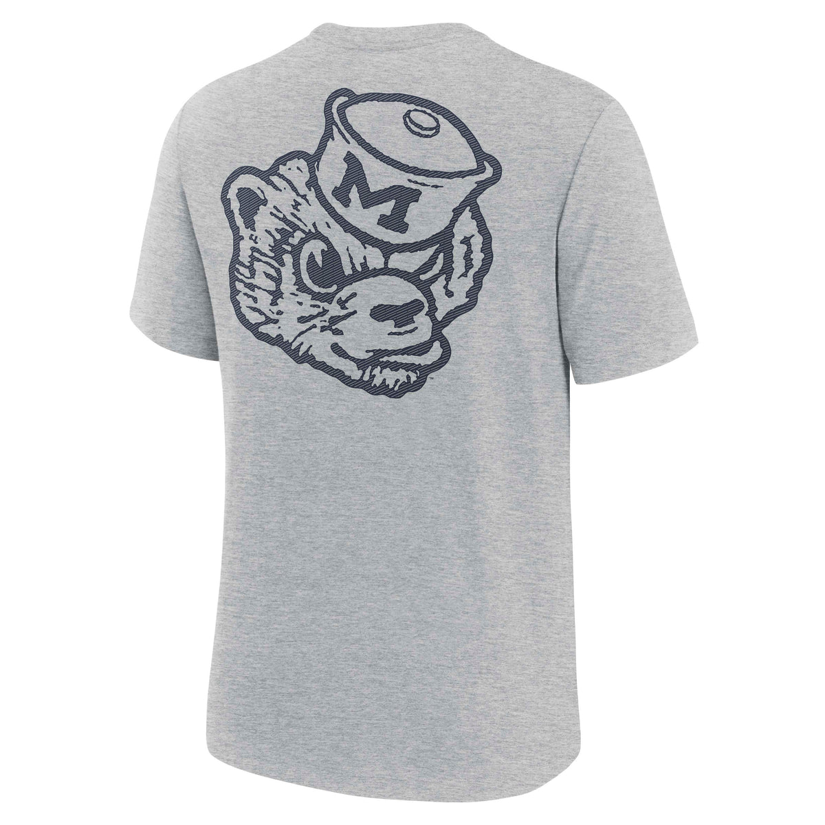 NCAA Michigan Wolverines Nike 2 Hit Triblend T-Shirt- Heather Gray
