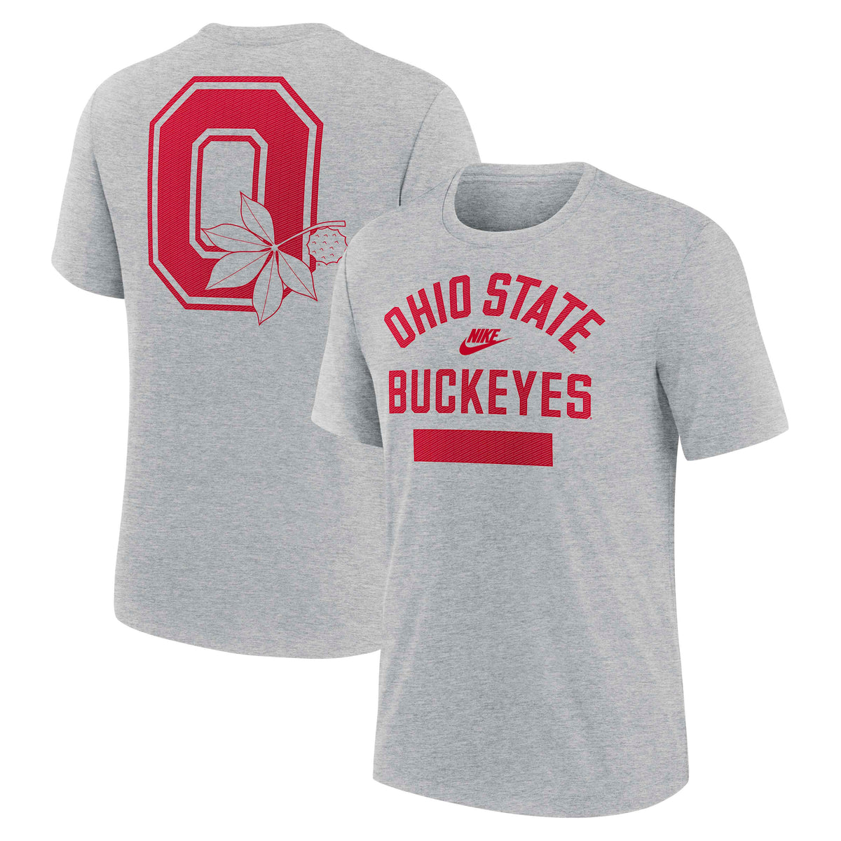 NCAA Ohio State Buckeyes Nike 2 Hit Triblend T-Shirt- Heather Gray