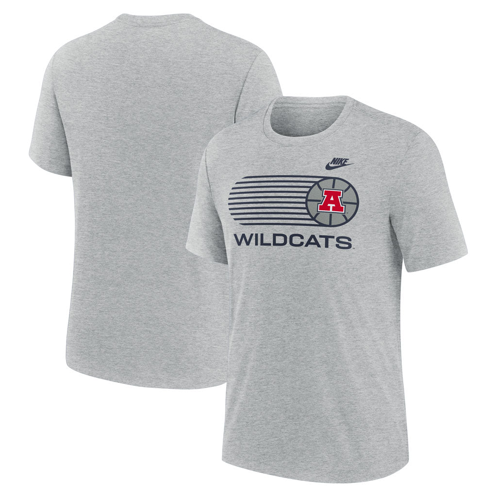 NCAA Arizona Wildcats Nike Legacy Basketball Triblend T-Shirt - Gray