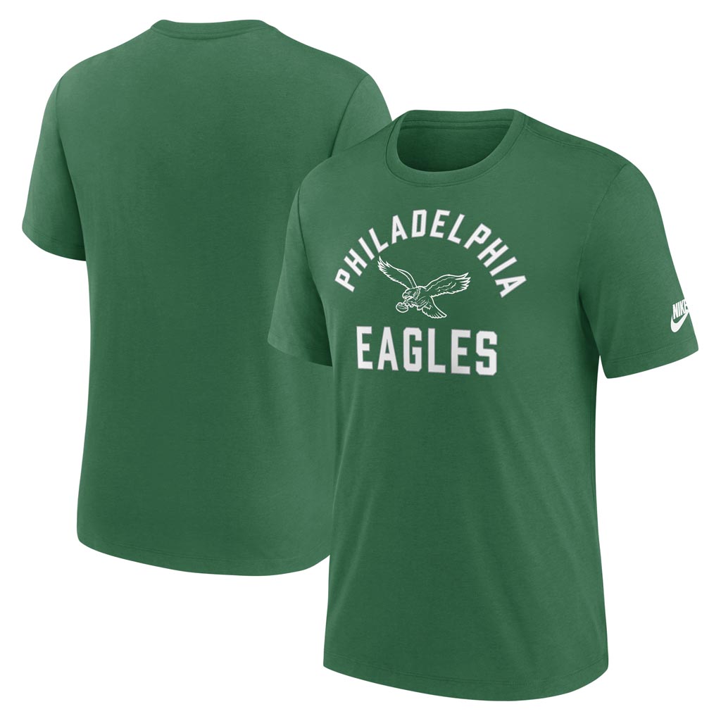NFL Philadelphia Eagles Nike Tri-Blend Rewind T-Shirt - Green