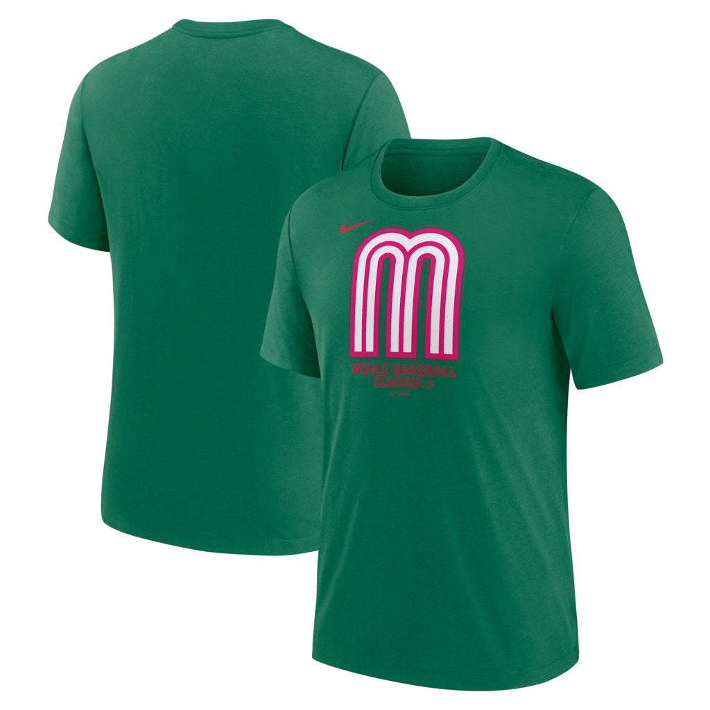 WBC Mexico Nike 2026 Triblend T-Shirt - Green