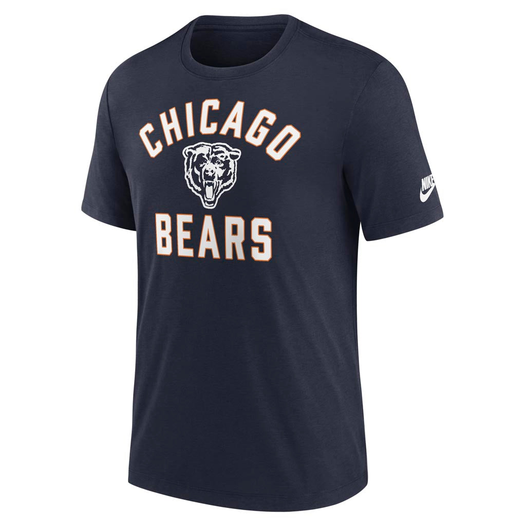 NFL Chicago Bears Nike Tri-Blend Rewind T-Shirt - Navy