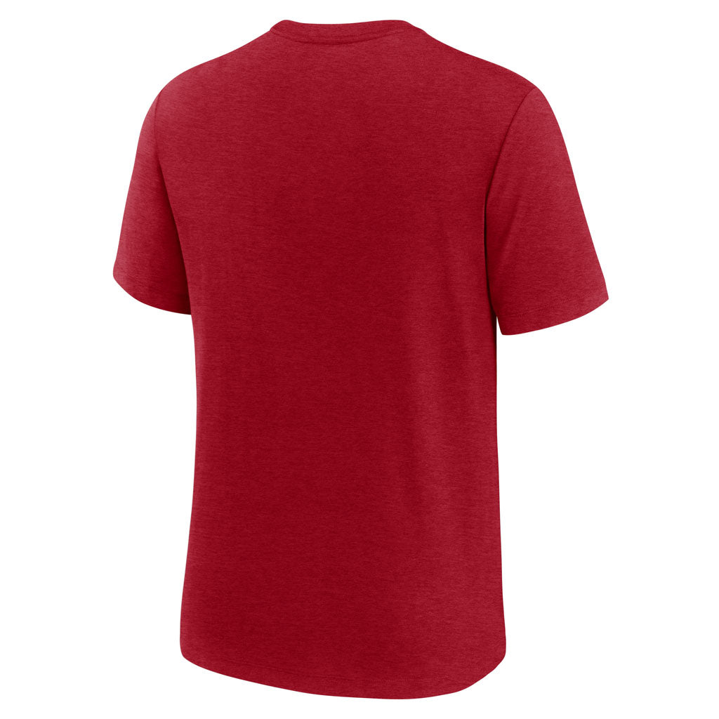 MLB Cleveland Guardians Nike Logo Triblend T-Shirt - Red