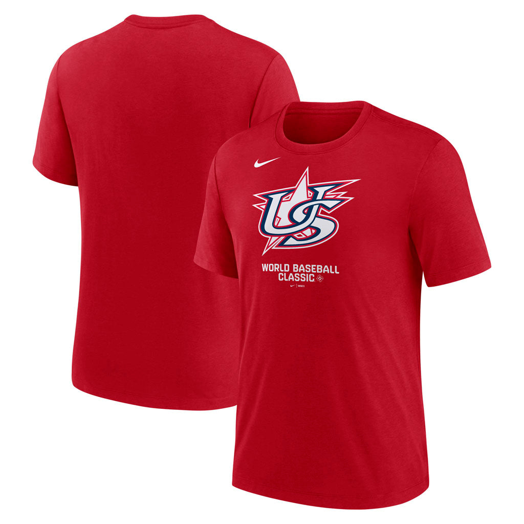 WBC USA Nike 2026 Triblend T-Shirt - Red