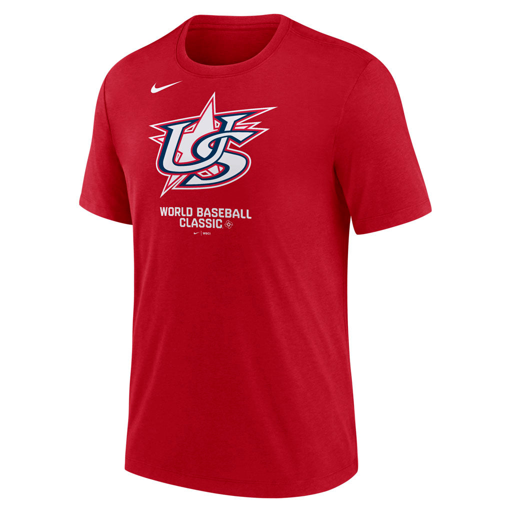 WBC USA Nike 2026 Triblend T-Shirt - Red