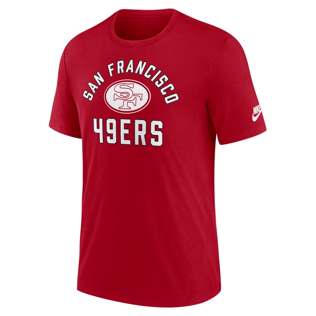 NFL San Francisco 49ers Nike Tri-Blend Rewind T-Shirt - Red