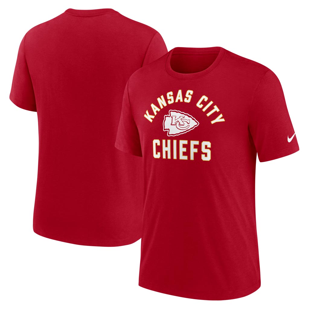 NFL Kansas City Chiefs Nike Tri-Blend Rewind T-Shirt - Red