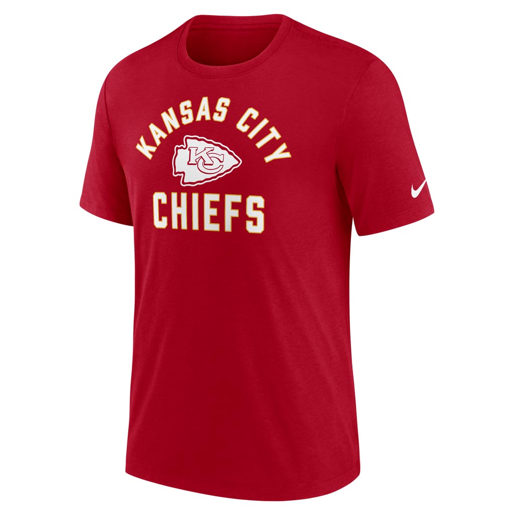 NFL Kansas City Chiefs Nike Tri-Blend Rewind T-Shirt - Red