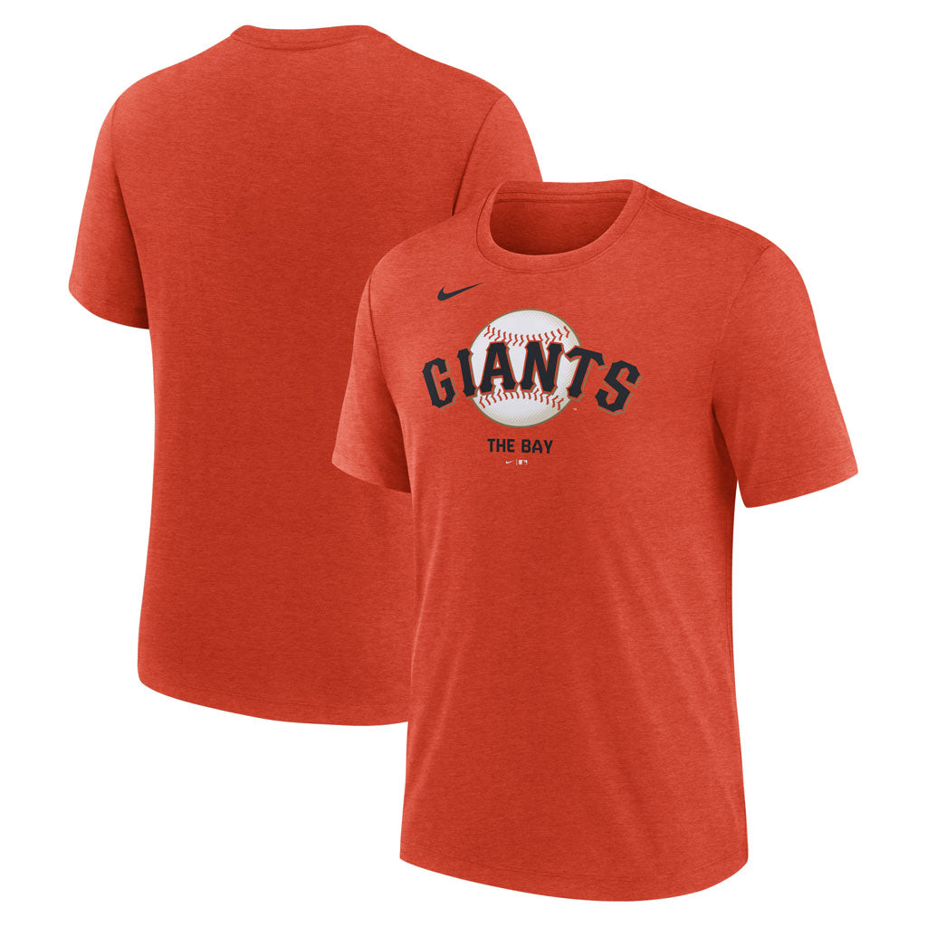 MLB San Francisco Giants Nike Logo Triblend T-Shirt - Orange