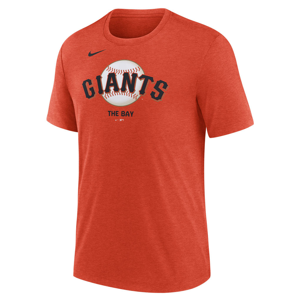 MLB San Francisco Giants Nike Logo Triblend T-Shirt - Orange