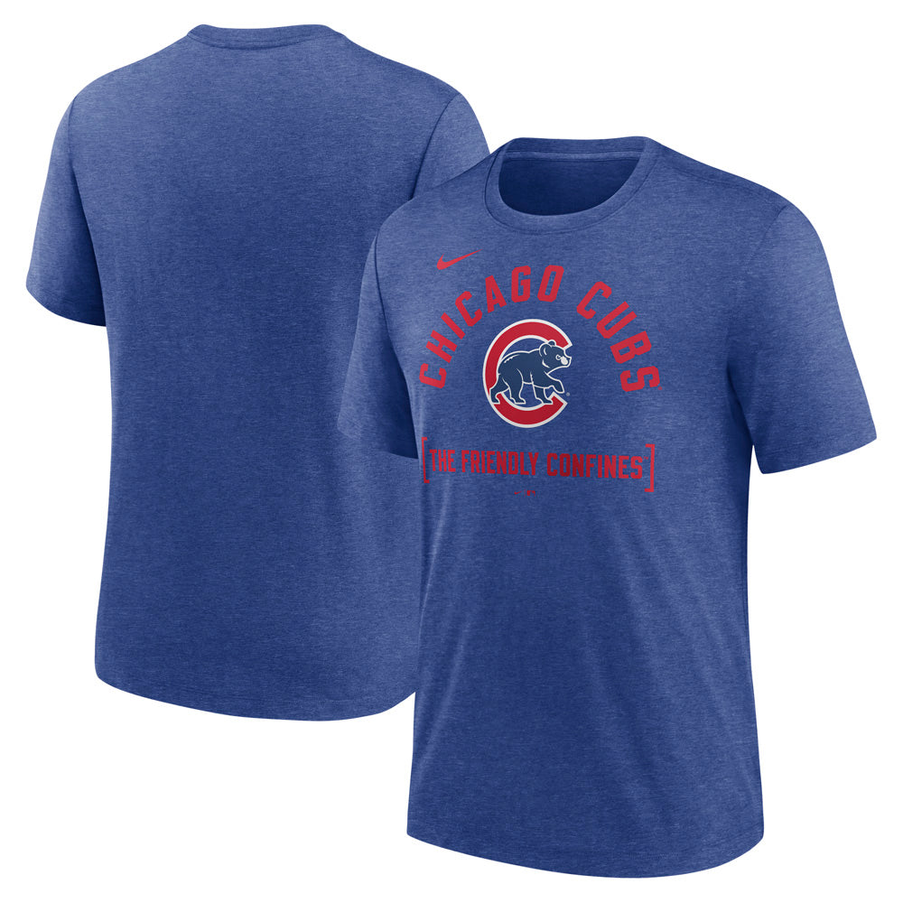 MLB Chicago Cubs Nike Swing Big Tri-Blend T-Shirt - Blue
