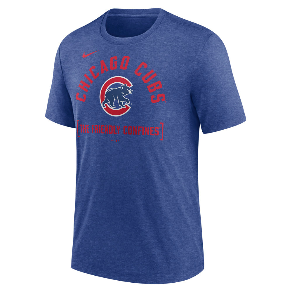 MLB Chicago Cubs Nike Swing Big Tri-Blend T-Shirt - Blue