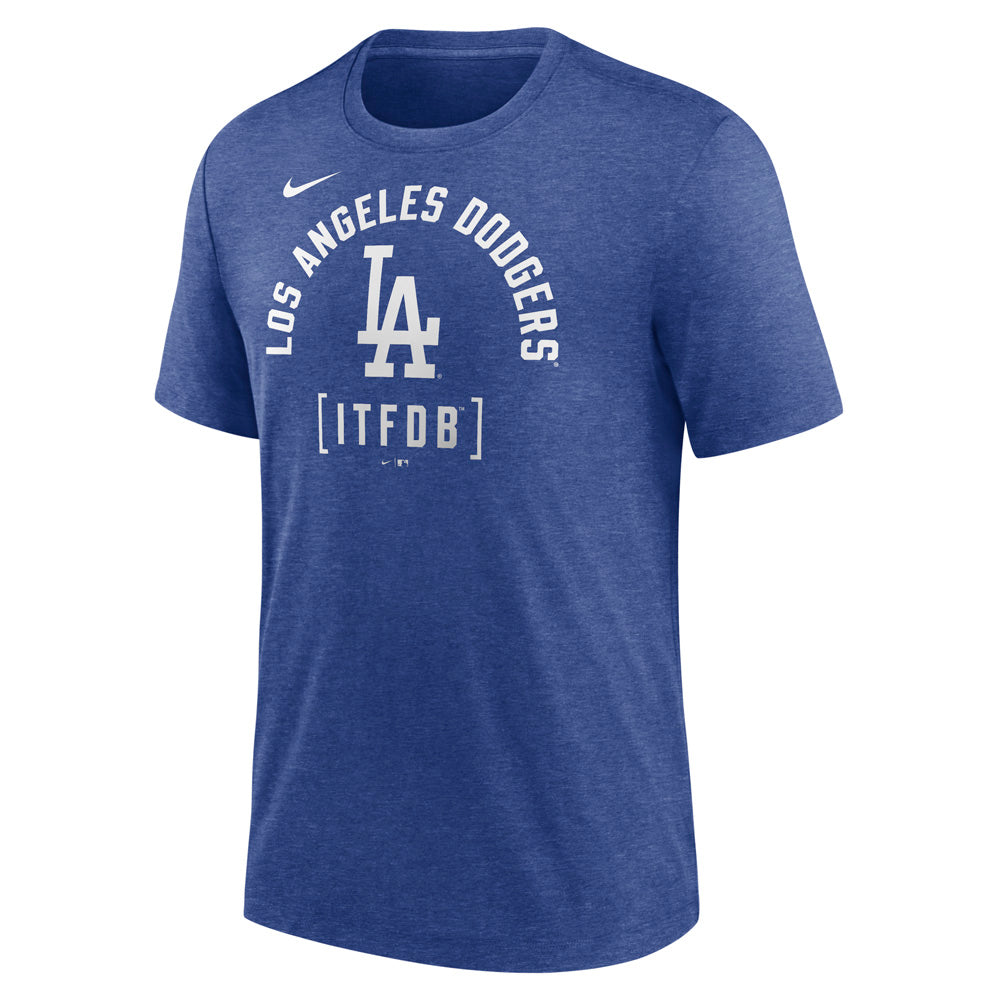 MLB Los Angeles Dodgers Nike Swing Big Tri-Blend Tee