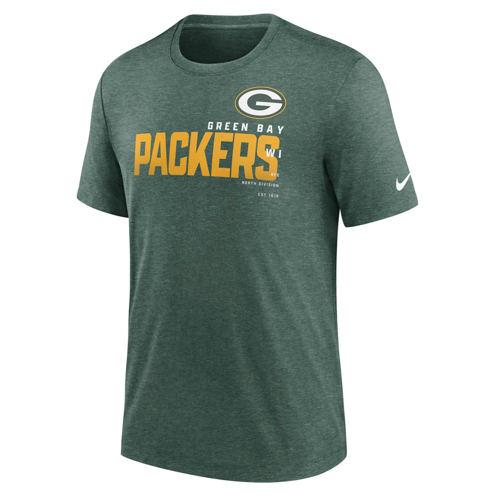 NFL Green Bay Packers Nike Team Name Tri-Blend Tee
