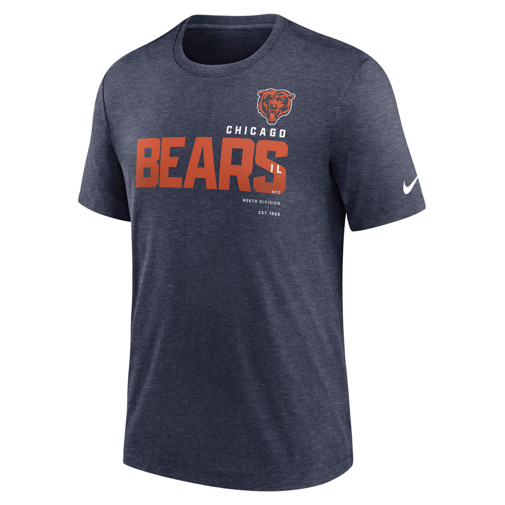 NFL Chicago Bears Nike Team Name Tri-Blend Tee