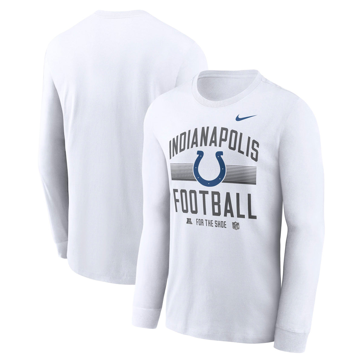NFL Indianapolis Colts Nike Gradient Essential Long Sleeve T-Shirt- White