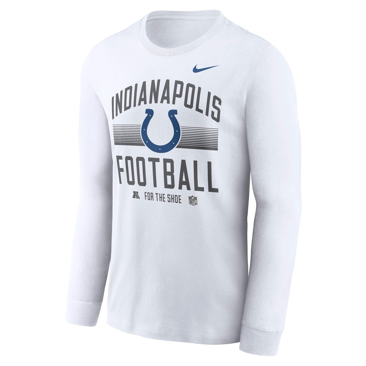 NFL Indianapolis Colts Nike Gradient Essential Long Sleeve T-Shirt- White