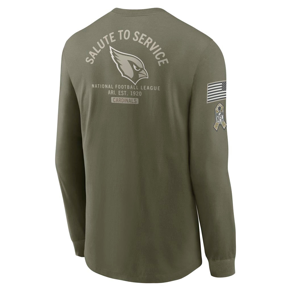 NFL Arizona Cardinals Nike 2025 Salute to Service Long Sleeve T-Shirt - Green