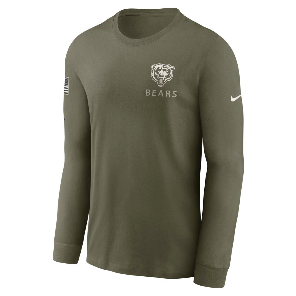 NFL Chicago Bears Nike 2025 Salute to Service Long Sleeve T-Shirt - Green