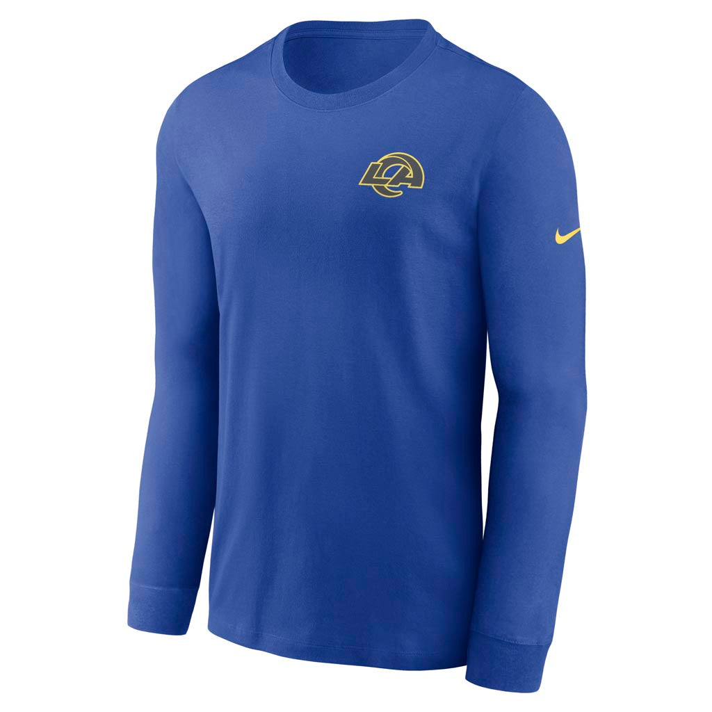 NFL Los Angeles Rams Nike Rivalries Cotton Long Sleeve T-Shirt - Blue