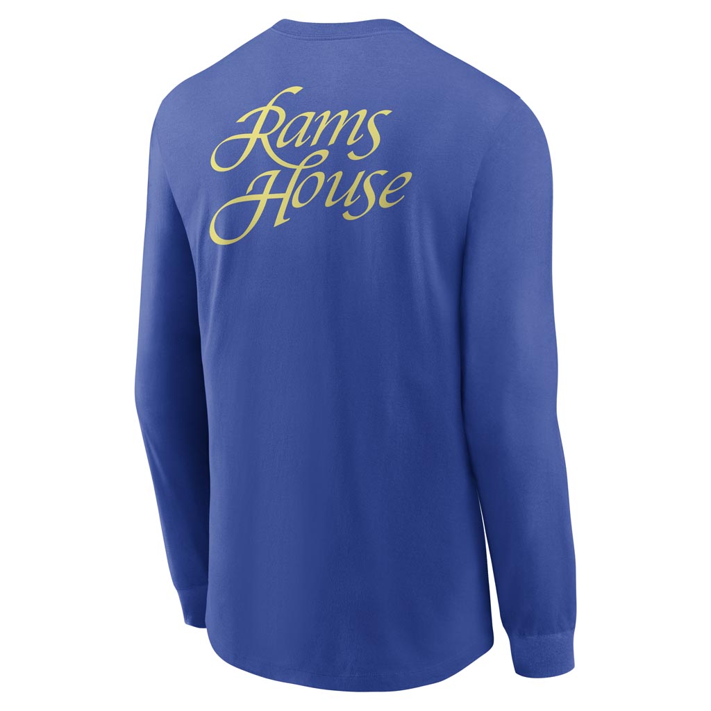 NFL Los Angeles Rams Nike Rivalries Cotton Long Sleeve T-Shirt - Blue
