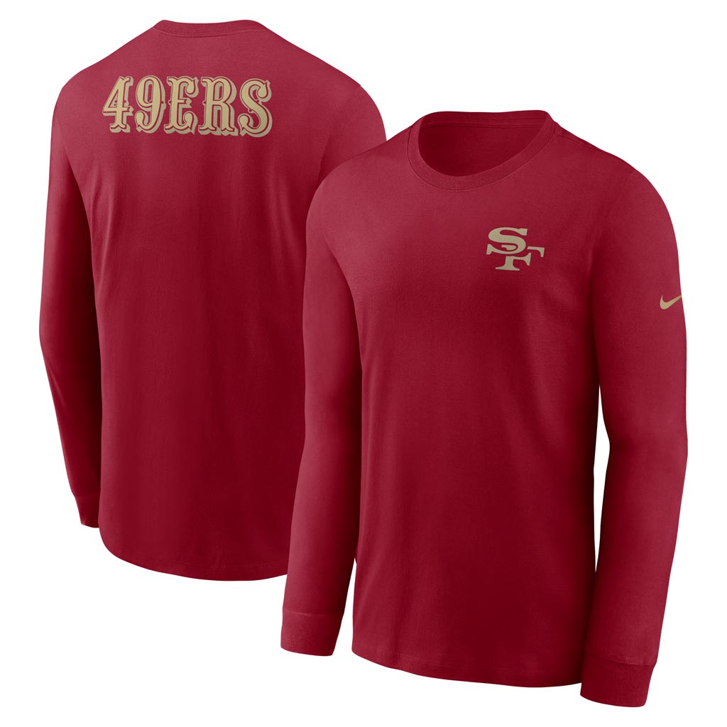 NFL San Francisco 49ers Nike Rivalries Cotton Long Sleeve T-Shirt - Red