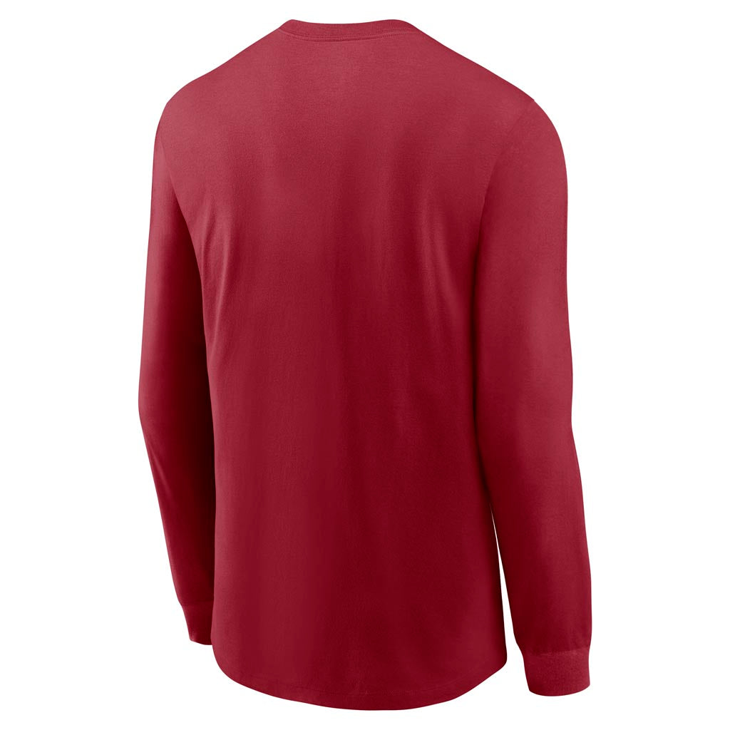 NFL Arizona Cardinals Nike Rewind Cotton Long Sleeve T-Shirt - Red