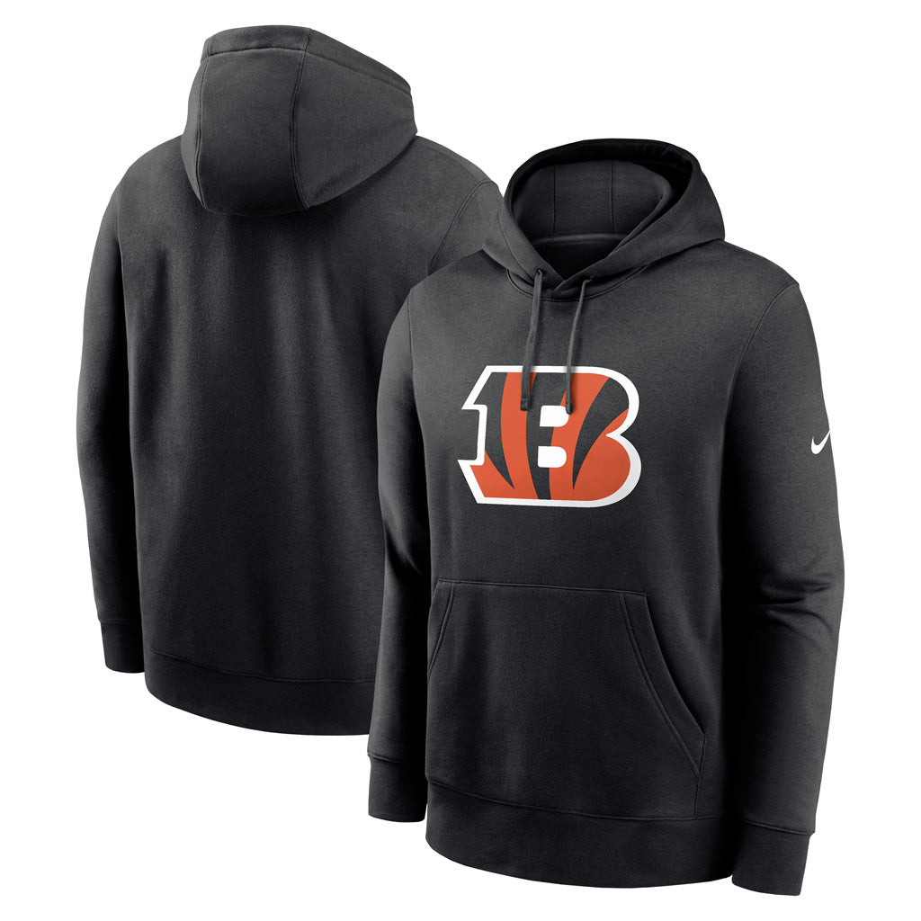 NFL Cincinnati Bengals Nike Club Logo Pullover Hoodie - Black
