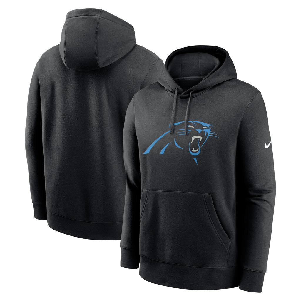 NFL Carolina Panthers Nike Club Logo Pullover Hoodie - Black