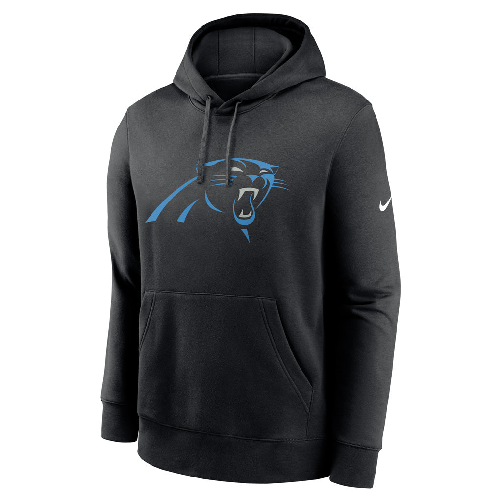 NFL Carolina Panthers Nike Club Logo Pullover Hoodie - Black
