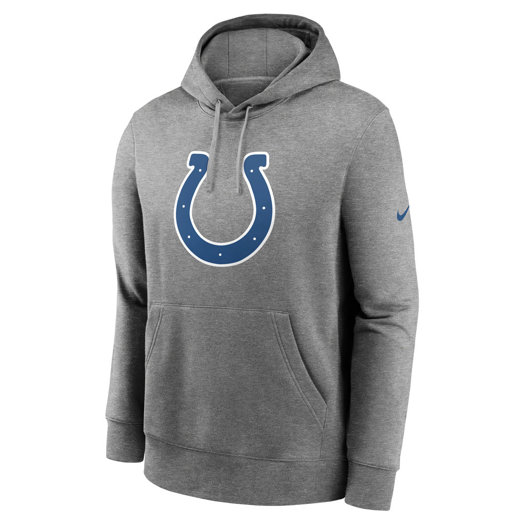 NFL Indianapolis Colts Nike Club Logo Pullover Hoodie - Gray