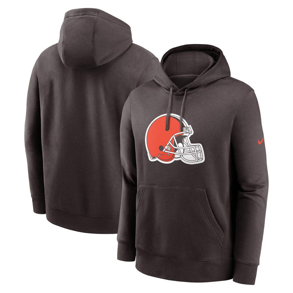 NFL Cleveland Browns Nike Club Logo Pullover Hoodie - Brown