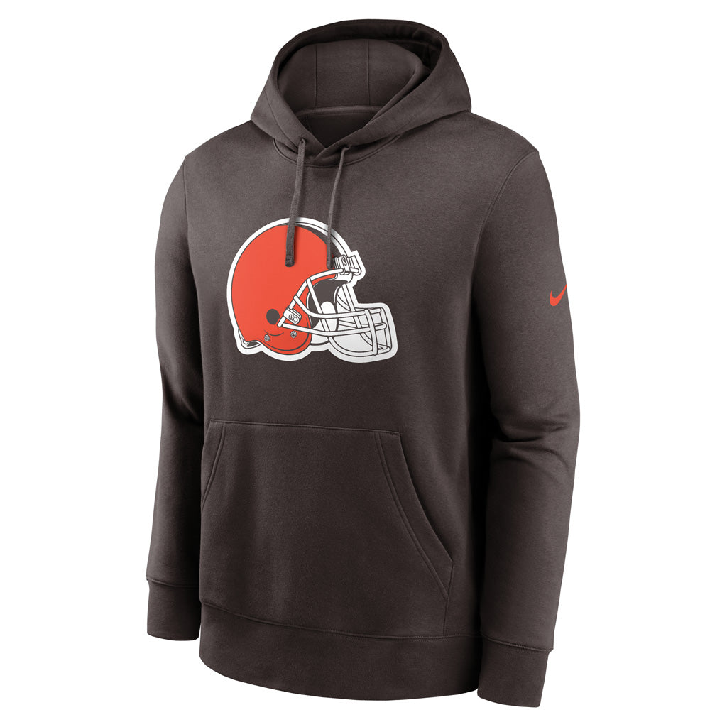 NFL Cleveland Browns Nike Club Logo Pullover Hoodie - Brown