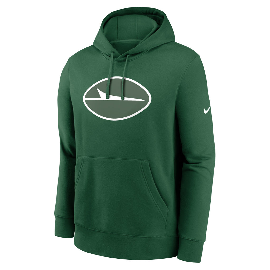 NFL New York Jets Nike Club Logo Pullover Hoodie - Green